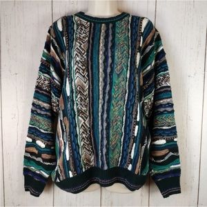 Vintage Oversized Grandpa Coogi Inspired 3D Sweater